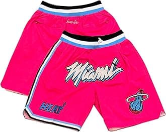ABRTJCLMens Shorts Men Outdoor Sports Shorts Miami Heat City Edition Men's Activewear Shorts Miami Heat Basketball Shorts for Men with Pockets Gym Shorts Men