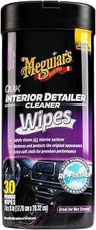 Meguiar'S G13600 Quik Interior Detailer Wipes (25 Wipes)
