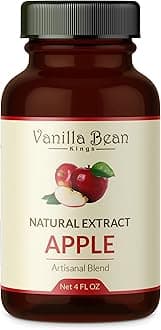 Natural Apple Extract for Baking and Flavoring - 4 OZ - Premium Quality Natural Flavors for Baked Goods, Desserts, & Cooking