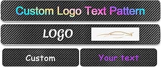 Car Door Sill Protector Custom Text/Logo Decal Carbon Fiber Sticker Entry Guard Universal 4D Vinyl Decorative Anti-Scratch