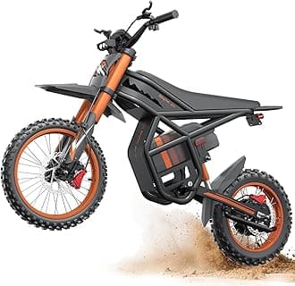 Electric Dirt Bike for Teens 37MPH E Dirtbike with 14"/12" Fat Tire,2000W Electric Motorcycle with 48V 27AH Battery,65Miles Mountain Off-Road E-Bike Dual Hydraulic Suspension