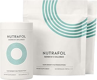 Nutrafol Women's Balance Hair Growth Supplements, for Women 45 Years and Older, Clinically Proven for Visibly Thicker Hair and Scalp Coverage, Dermatologist Recommended - 3 Month Supply, Pack of 3