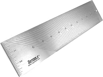 Taytools Bevel Setting Gauge for Use with Sliding Bevel Gauge Size Stainless Steel 0-50 Degrees in 1/4 degrees Increments Center Finding Ruler Depth End Graduations