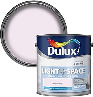 Dulux Light and Space Matt Emulsion Paint For Walls And Ceilings - Spring Rose 2.5 Litres