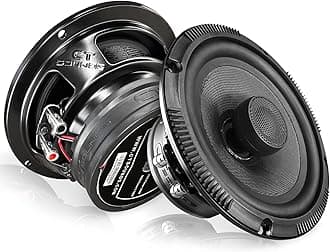 Meso 6.5 Inch 2 Way Silk Dome Full Range Coax Coaxial Speakers (Pair)