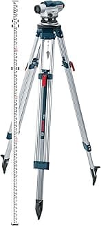Bosch GOL 32D 32x Optical Level Kit with Indian Make Tripod and Levelling Staff