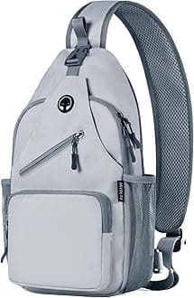 Sling Bag for Men Crossbody Backpack, Small Sling Backpack Mens Shoulder Bag, Casual Daypack Hiking Bag for Travel