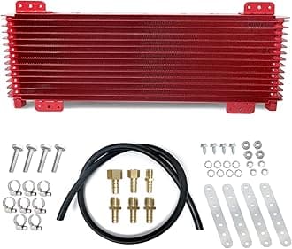Low Pressure Drop Trans Cooler 40K Transmission Oil Cooler Kit 47391 Compatible with Heavy Duty 40,000 GVW Max including Mounting Hardware, Towing Applications and Advanced Cooling Protection LPD47391