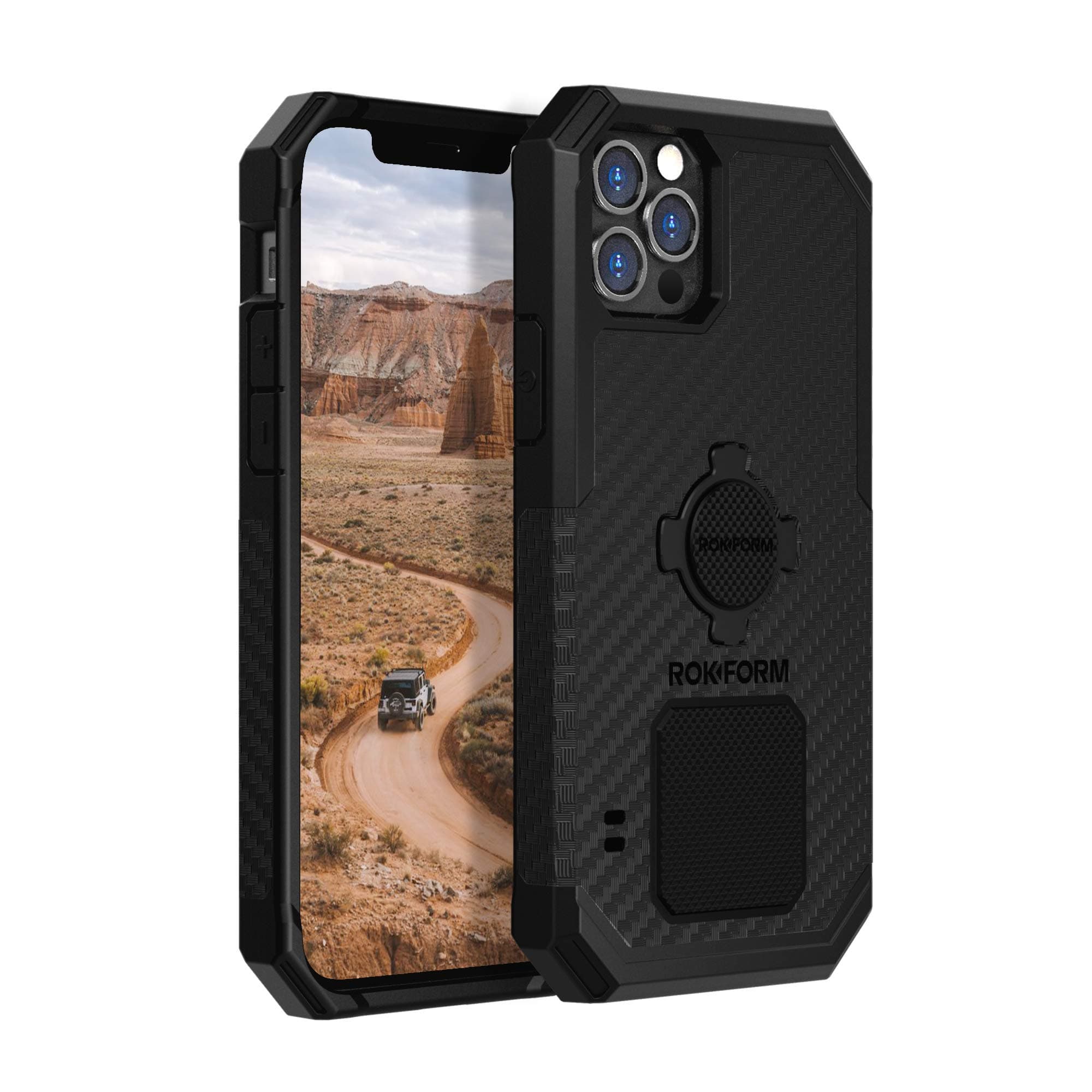 iPhone 12 Pro Max Case, Rugged Series, Magnetic Protective Apple Gear, iPhone Cover with RokLock Twist Lock, Dual Magnet, Drop Tested Armor (Black)