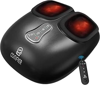 COMFIER 2025 Upgrade shiatsu Foot Massager for Neuropathy,Plantar Fasciitis,Foot Massager with Heat,Remote Control,Pause Function, feet Massager with Compression,Vibration,Gift for Men Size 13