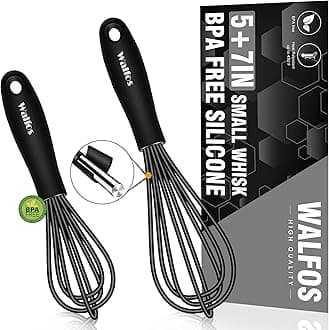 3Pcs Balloon Whisk and 1Pcs Flat Whisk Set