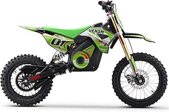 Venom 1600W Pro Electric Dirt Bike 48V Lithium Battery | Advanced Speed Governor | Hydraulic Disk Brakes | MID-Size, Green