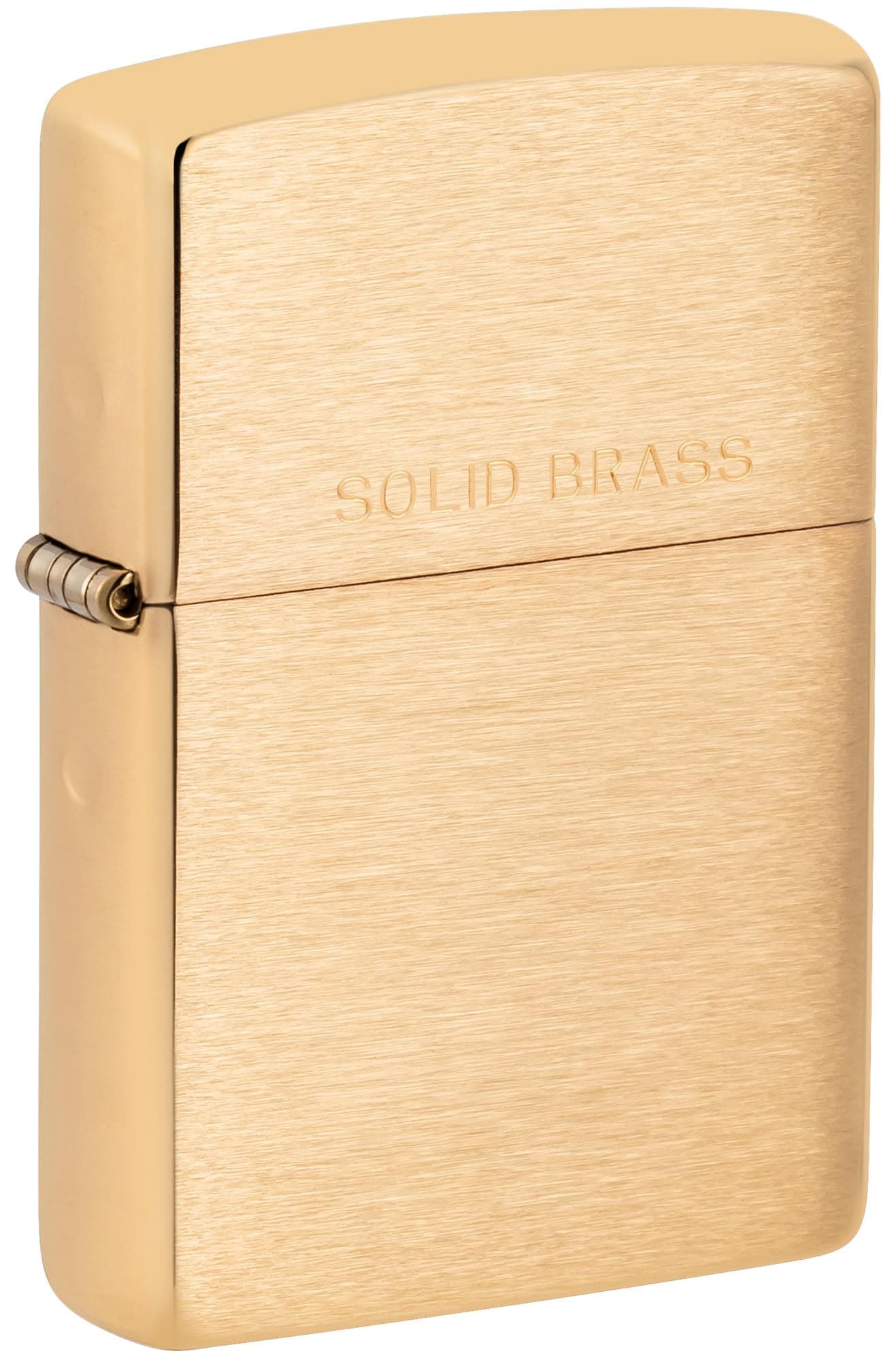 Zippo Classic Brushed Solid Brass Pocket Lighter