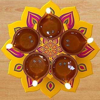 Aster Water Sensor LED Light Diyas / Deepak ( Pack of 12 ) / Flameless & Smokeless Warm Ambient Tea Light Candles for Diwali , New Year Home / Mandir Decoration ( Brown )