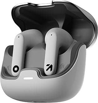 GOBOULT Z40 True Wireless in Ear Earbuds with 60H Playtime, Zen™ ENC Mic, Low Latency Gaming, Type-C Fast Charging, Made in India, 10mm Rich Bass Drivers, IPX5, Ear Buds TWS (White)