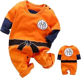 Cute Goku Newborn Baby Boys Girls Clothes Infant Toddler Long Sleeve Romper Jumpsuit Outfits