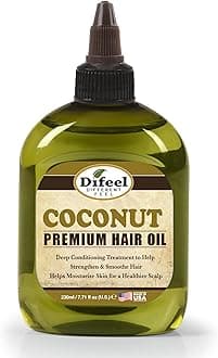 Difeel Premium 99% Natural Deep Conditioning Coconut Hair Oil, For Strong & Smooth Hair, Moisturizes Hair & Scalp 235 ml