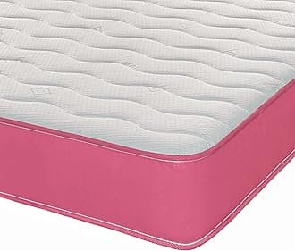 eXtreme comfort ltd Cooltouch Colours Pink Double Mattress - 135x190cm, 18cm deep. Memory Foam and Coil Spring Hybrid, Plush Comfort, UK Made Mattress in a Box