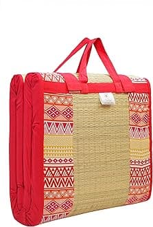 Home Tex Life Kora Grass Cushion Sleep Healthy, Easy Portable and Folding Mat (Deep West,3 X 6 Ft,15 Mm Thickness)