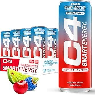 Cellucor C4 Smart Energy Drink - Sugar Free Performance Fuel & Nootropic Brain Booster, Coffee Substitute or Alternative | Freedom Ice 12 Oz - 12 Pack