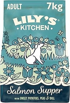 Lily’s Kitchen Made with Natural Ingredients Adult Dry Dog Food Salmon Supper Balanced Nutrition 7kg Bag