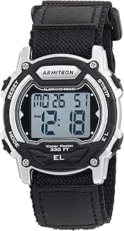 Sport Unisex Digital Chronograph Nylon Strap Watch, 45-7004