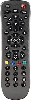 Philips Universal Remote Control Replacement for Samsung, Vizio, LG, Sony, Sharp, Roku, Apple TV, RCA, Panasonic, Smart TVs, Streaming Players, DVD, Simple Setup, 3 Device, Graphite, SRP3229G/27