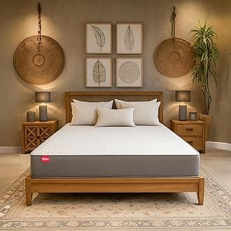 Kurl-On Orthopedic Mattress | High Density (HR) Foam | Memory Foam | Medium Firm | Back & Spine Support | King Size Mattress | 78x72x10 | 10 Yrs Warranty