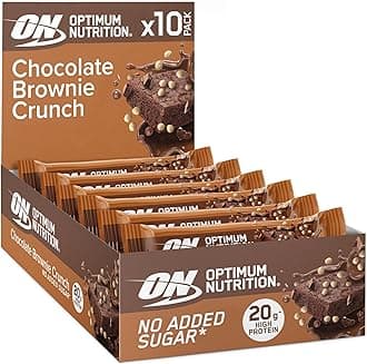 Optimum Nutrition Chocolate Brownie Crunch Protein Bar, 10 x 65 g