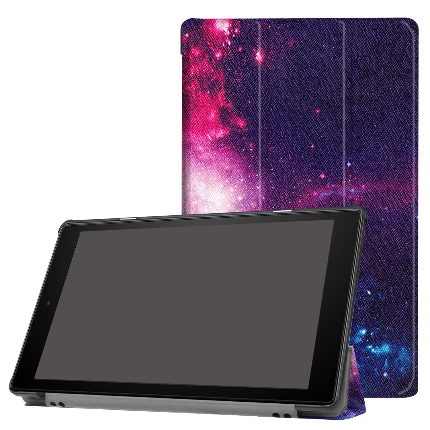 Cover Case for All Amazon Fire HD 10 Tablet(7th Generation, 2017 Release) Premium PU Leather Slim Fit Smart Stand Cover for Fire HD 10.1" Tablet with Auto Wake&Sleep (Star)