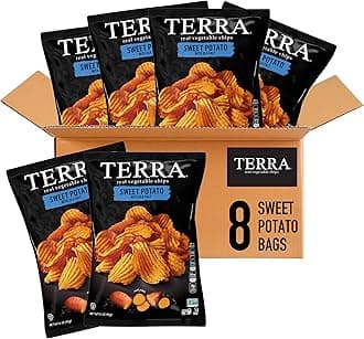Terra Vegetable Chips, Sweet Potato with Sea Salt Vegetable Chips, 2 Oz (Pack of 8)