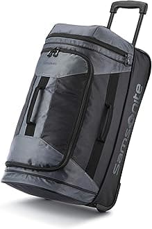 Samsonite Andante 2 Wheel Rolling Duffel Bag, River Rock/Black