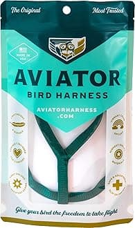 The AVIATOR Pet Bird Harness and Leash: X-Large Green