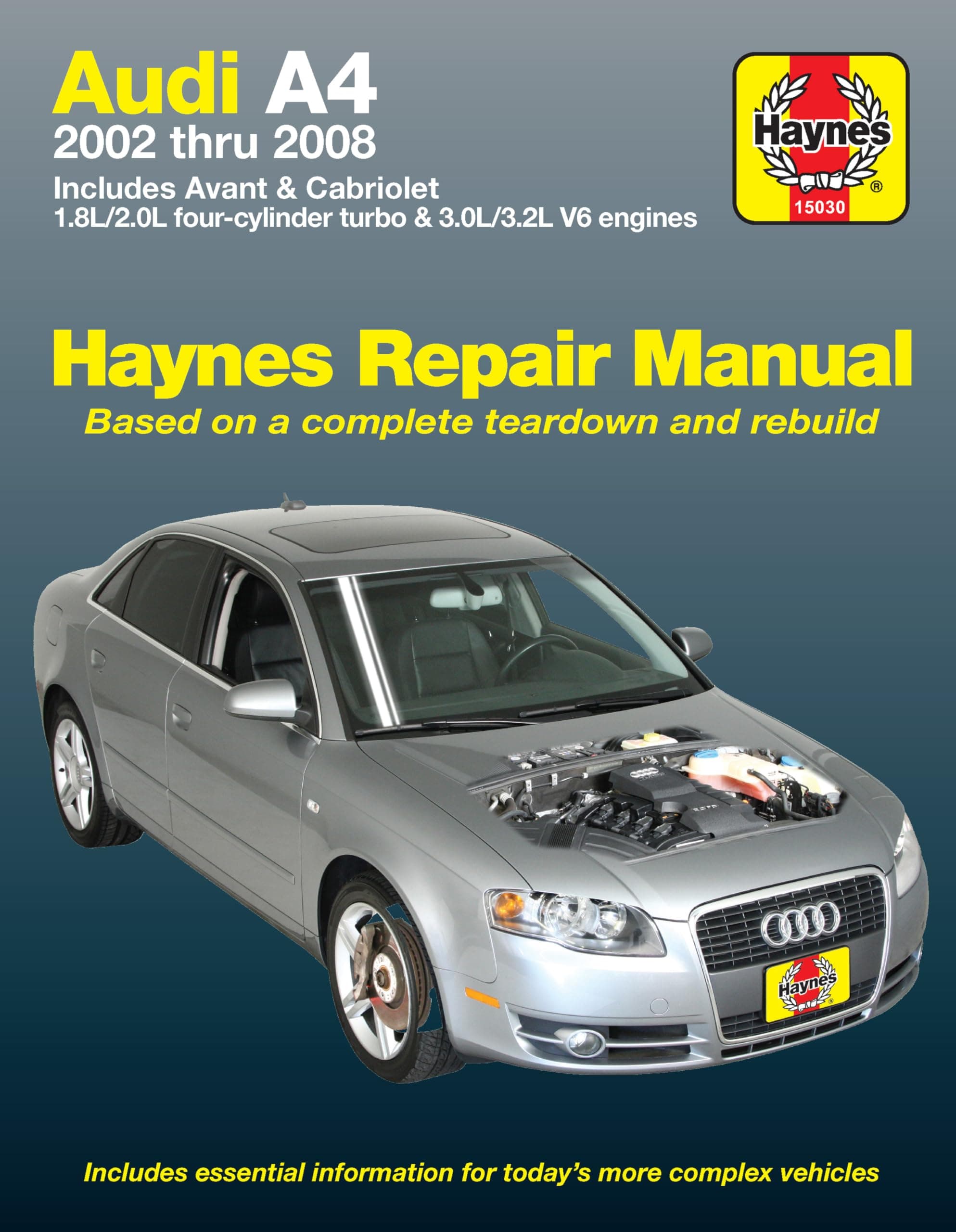 Audi A4 (02-08) Haynes Repair Manual (Does not include information specific to diesel engine, S4 or RS4 model information. Includes thorough vehicle coverage apart from the specific exclusion noted)