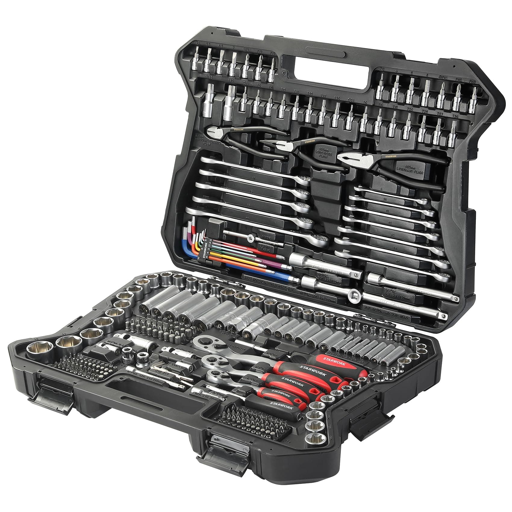 True Mechanic™ 314-Piece Mechanics Tool Set and Socket Set, Professional Metric Set