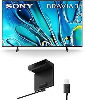 Sony 43 Inch 4K Ultra HD TV BRAVIA 3 LED Smart Google TV BRAVIA CAM (CMU-BC1) Compatible with Select 2022, 2023, and 2024 TVs
