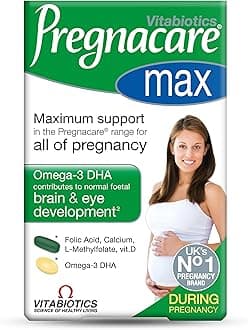 Pregnacare MAX Pregnancy Vitamins - UK's No.1 Pregnancy Brand. Greater Prenatal Care for Women, Supplement with Added Omega-3 DHA for Normal Brain and Eye Development