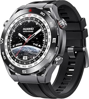 HUAWEI WATCH Ultimate, 1.5-inch AMOLED watch dial, zircon-based liquid metal, nano-tech ceramic bezel, 100-metre water resistance, 14-day battery life, compatible with Android & iOS, Black