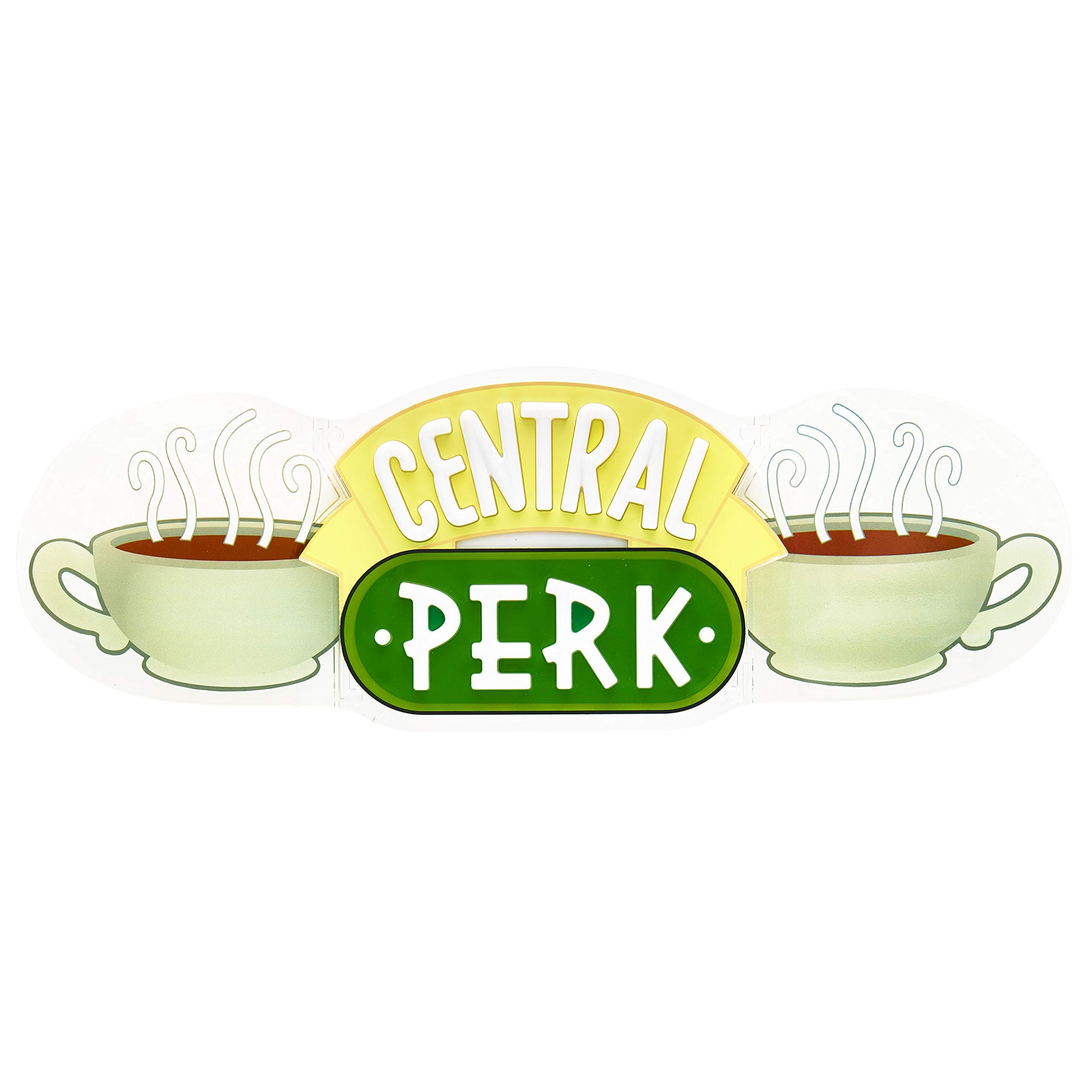 Central Perk LED Neon Light - Wall Mountable - Officially Licensed Friends Show Merchandise, Green, 37.50 x 2.17 cms