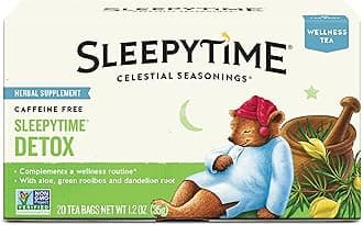 Sleepytime Wellness Detox Tea, Caffeine Free, 20 Tea Bags Box