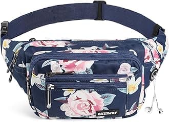 CXWMZYFanny Packs For Women & Men Waist Pack Hip Bum Bag with Multi-Pockets Large Capacity Waterproof Casual Bum Bag for Disney Traveling Casual Cycling Running Hiking