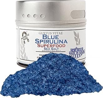Blue Spirulina Superfood Sea Salt | All Natural | Ultra Premium Gourmet Salt | Artisanal Finishing Seasoning | Small Batch | Non GMO | Hand Packed | Super Food | GLP-1 Friendly | Sustainably Sourced |