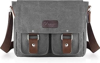 StoriteCanvas Sling Cross Body Messenger One Side Shoulder Bag With Multi-Pocket Zip Closure and Adjustable Straps for Men & Women (Grey, 30 x 25 x 9 Cm)
