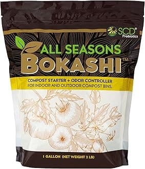 SCD Probiotics All Seasons Bokashi - Compost Starter & Microbial Inoculant - Dry Bokashi Bran for Kitchen Compost Bin - Compost Food & Pet Waste Quickly & Easily with Low Odor - 2.2 lbs