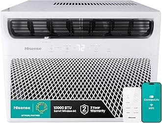 Hisense WC10W25A Window Air Conditioner, 10,000 BTU, White