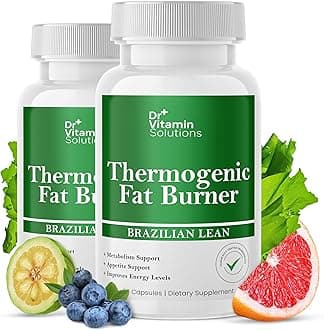 Thermogenic Fat Burner for Women and Men - Appetite Suppressant for Weight Loss - Includes Green Tea Extracts for Bloat Relief - Metabolism Booster - Pack of 2