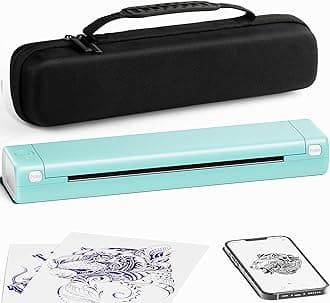 Phomemo M08F Pro Portable Printers Wireless Travel, [Upgrade] Portable Thermal Printer Support 8.5" X 11" US Letter, Inkless Bluetooth Printer Compatible with iOS, Android, PC, Printer with Case