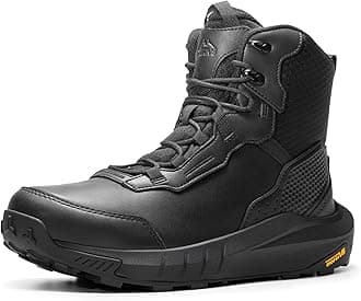 Men's Waterproof Tactical Work Winter Boots Cushion Sole Lightweight Leather Non-Slip Combat Boots with Arch Support for Military Motorcycle Hiking HydroRange