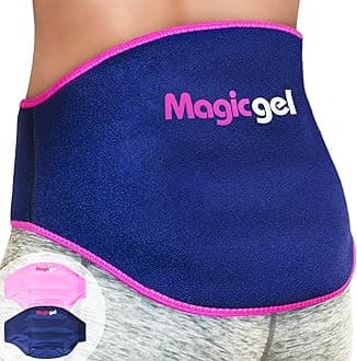 Magic Gel Ice Pack for Back Pain Relief | 2 Pack Reusable Lower Back Wrap for Hot or Cold Therapy | Relief for Lower Lumbar, Sciatic Nerve, Herniated or Degenerative Disc, Coccyx, Tailbone Pain