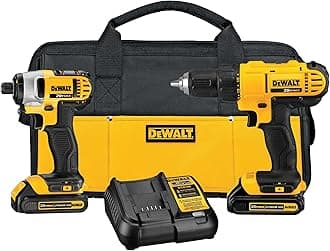 DEWALT 20V MAX Cordless Drill Combo Kit, 2-Tool (DCK240C2)